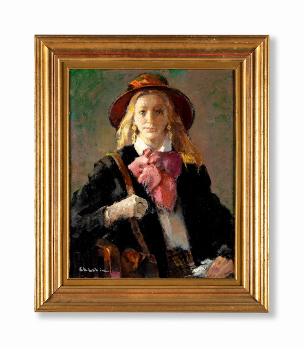 Gheorghe Labin - Ragazza con Cappello Rosso