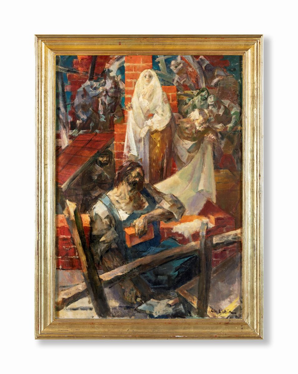 Gheorghe Labin - Donna in Abito Bianco