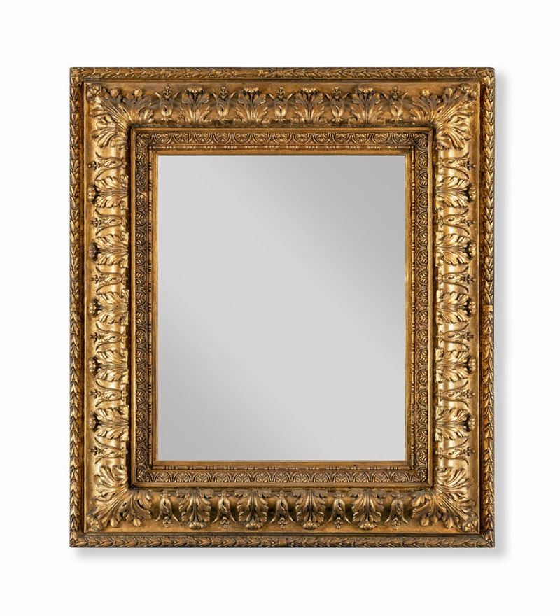 Specchiera in Legno Dorato, XIX Secolo
