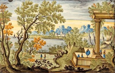 Grande Mattonella Rettangolare in Maiolica