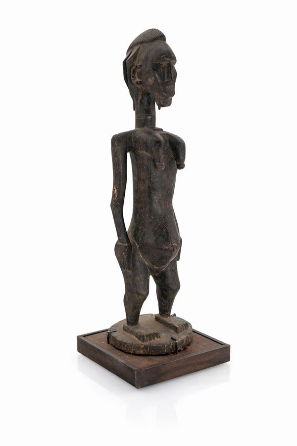 Grande figura di maternit&#224;, Dogon, Mali  - legno patinato - Asta Arte Tribale e Africana - Casa d'Aste Arcadia