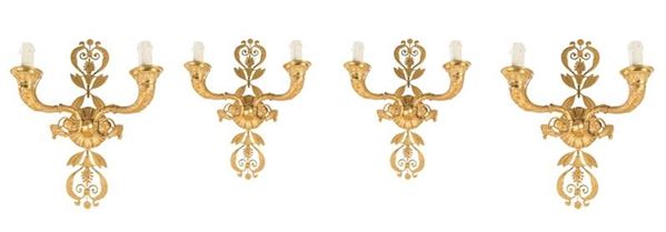 QUATTRO APPLIQUES IN STILE IMPERO