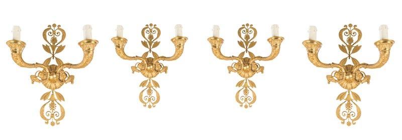 Quattro Appliques in Stile Impero