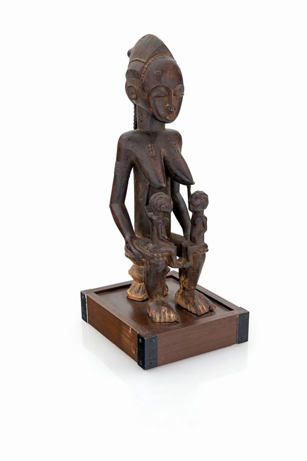 Maternit&#224; in legno, Baul&#233;, Costa d&#39;Avorio  - Asta Arte Tribale e Africana - Casa d'Aste Arcadia