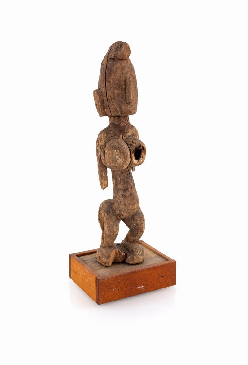 Scultura fetish in legno, repubblica democratica del Congo